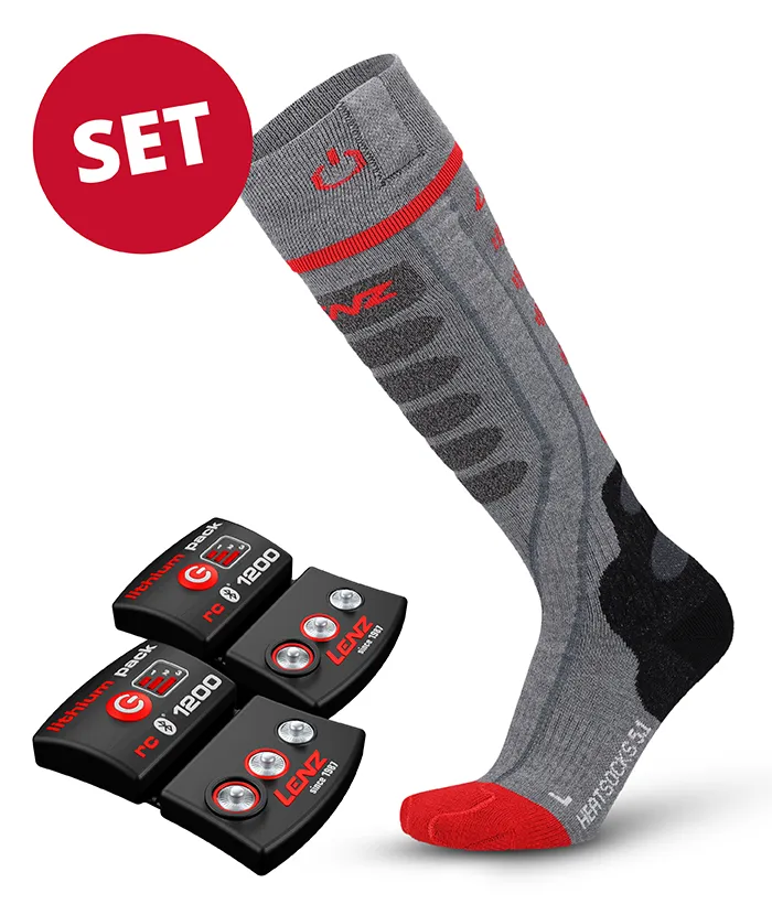 Set: Heat Sock 5.1 Toe Cap Slim Fit + rcB 1200