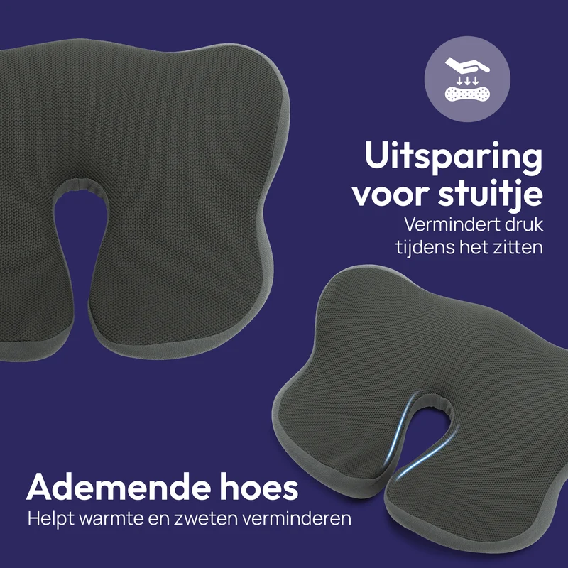Comfeur Ergonomisch Zitkussen – Stuitkussen