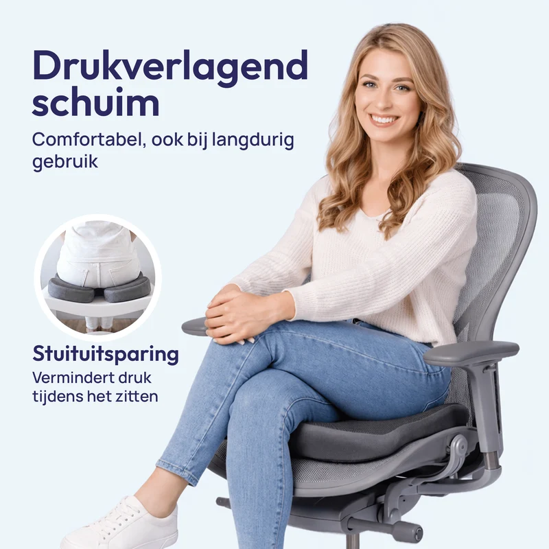 Comfeur Ergonomisch Zitkussen – Stuitkussen