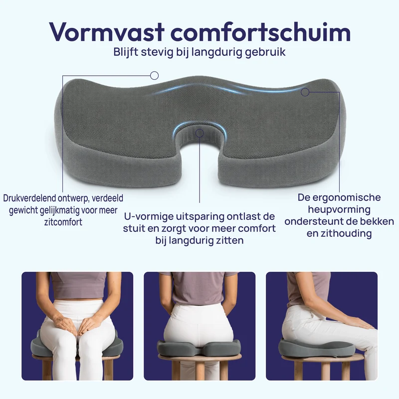 Comfeur Ergonomisch Zitkussen – Stuitkussen