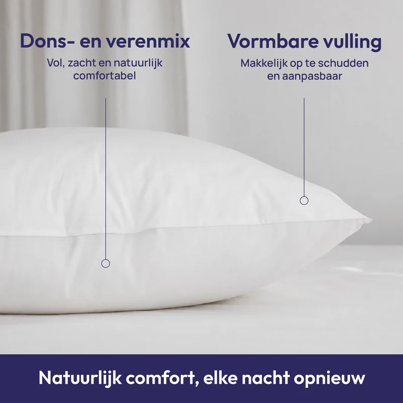 Comfeur Eendendons Kussen 60 x 70 cm