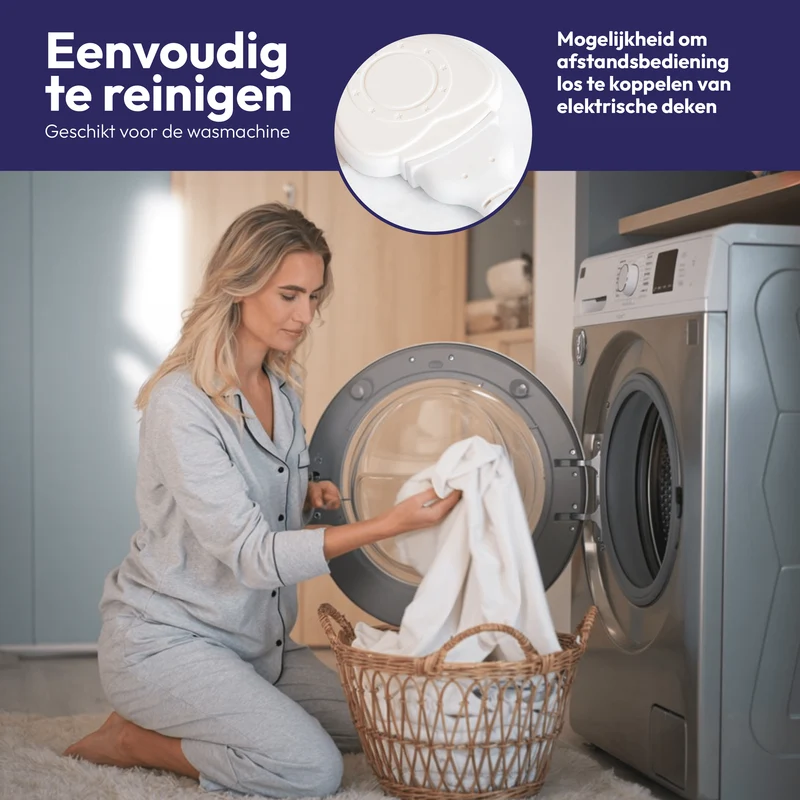Comfeur elektrische deken extra lang - 190x80 cm