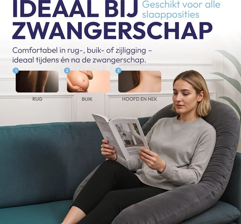 Comfeur U-vorm Zwangerschapskussen XXL