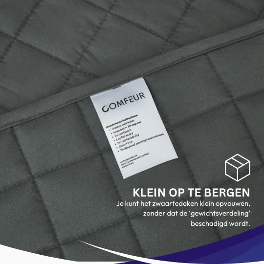 Verzwaringsdeken 9 kg - 150 x 210 cm, extra lang