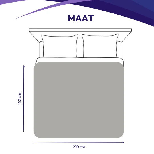 Verzwaringsdeken 9 kg - 150 x 210 cm, extra lang