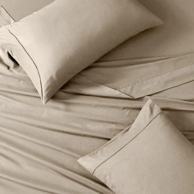 Sleep Comfy Satijn Katoen Dekbedovertrekset | Taupe