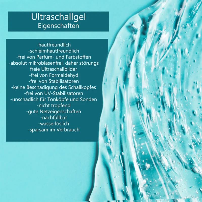 Ultraschallgel, Sonographiegel, Kontaktgel, Leitgel, Gel