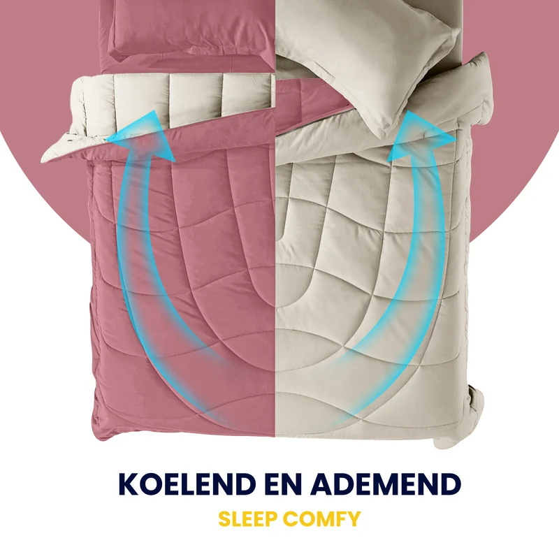 Sleep Comfy Cottiva Series | Roze & Crème
