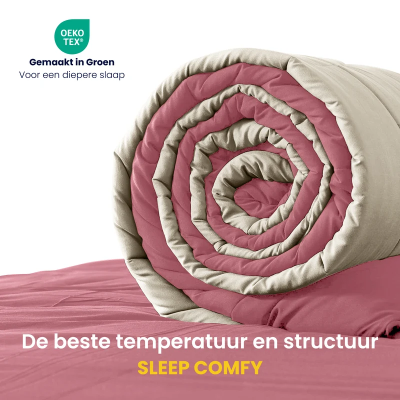 Sleep Comfy Cottiva Series | Roze & Crème