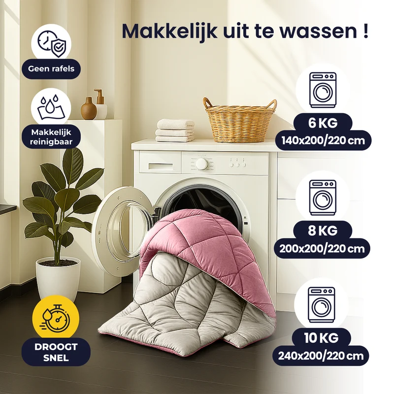 Sleep Comfy Cottiva Series | Roze & Crème