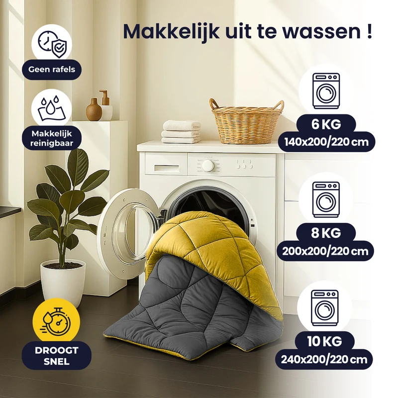 Sleep Comfy Cottiva Series | Geel & Antraciet