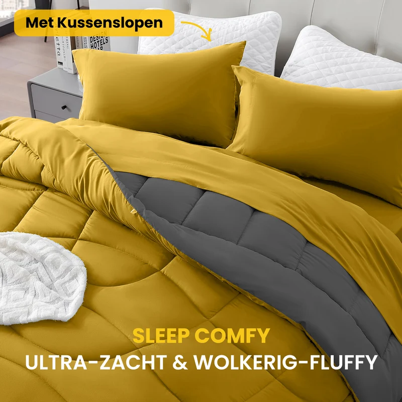 Sleep Comfy Cottiva Series | Geel & Antraciet