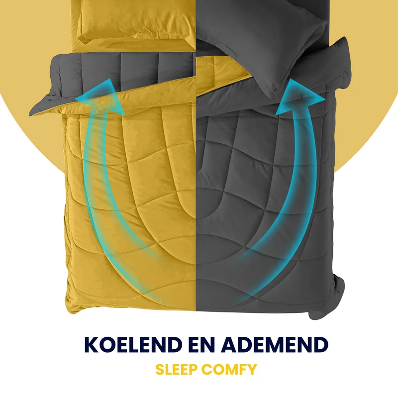 Sleep Comfy Cottiva Series | Geel & Antraciet