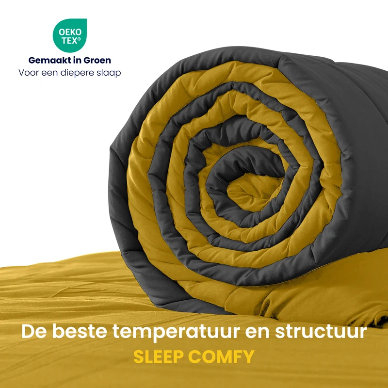 Sleep Comfy Cottiva Series | Geel & Antraciet