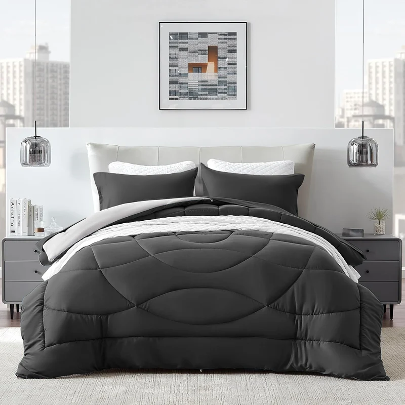Sleep Comfy Cottiva Series | Antraciet & Lichtgrijs