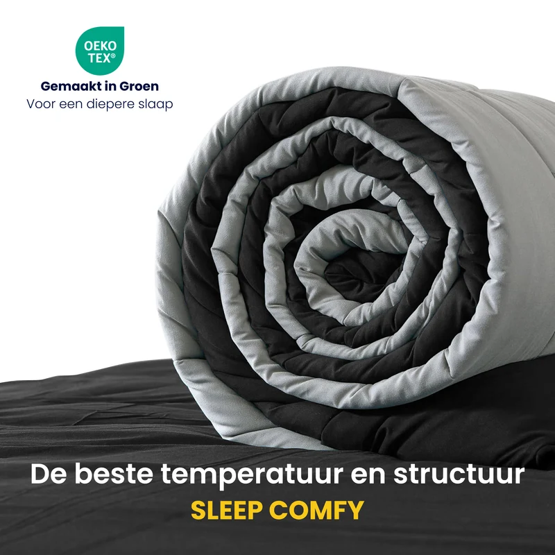 Sleep Comfy Cottiva Series | Antraciet & Lichtgrijs