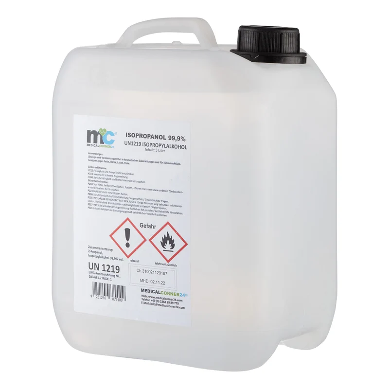 Isopropanol 99,9 %, Isopropylalkohol, Reinigung, versch. Größen
