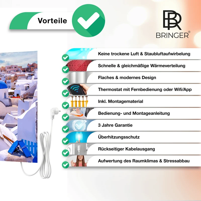 Bild Infrarotheizung, rahmenlos - Malediven, mit Palmen