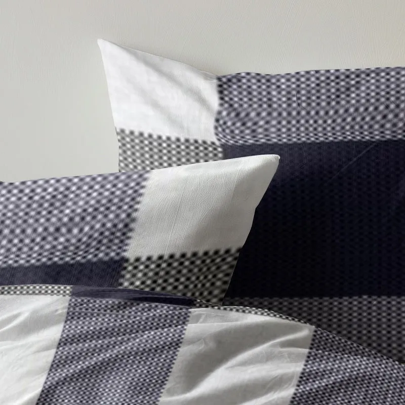 Cozy Dekbedovertrekset | Nordic Blue Blocks