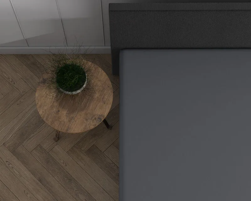 Hoeslakens Enkel Jersey | Antraciet