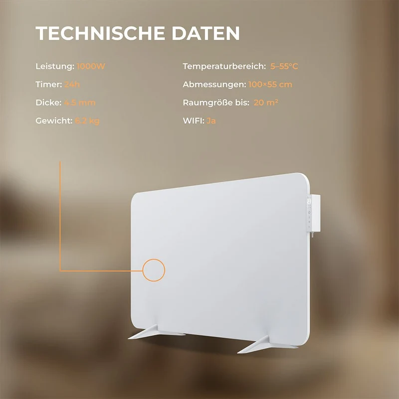 Hybrid Infrarotheizung mit Konvektion