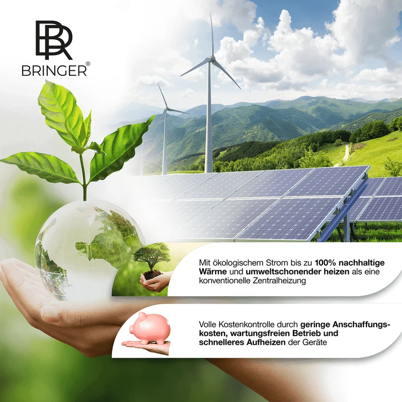 Bringer® Bild Infrarotheizung mit Rahmen - Malediven, mit Strand