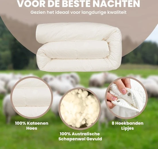 4-Seizoenen Wollen Dekbed
