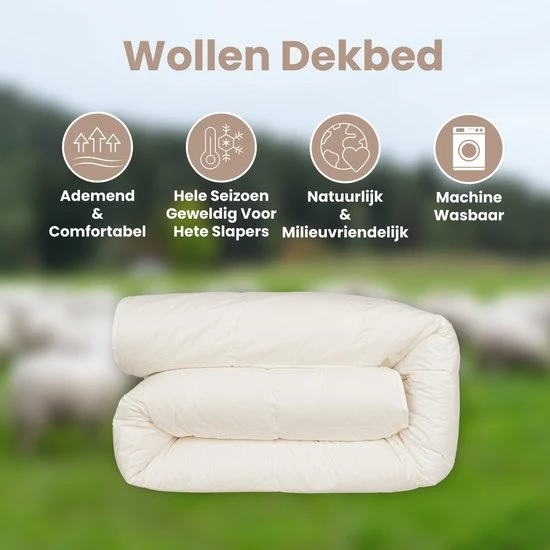 4-Seizoenen Wollen Dekbed