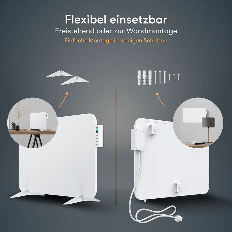 Metall Infrarotheizung 450W mit Smart Thermostat B-Ware