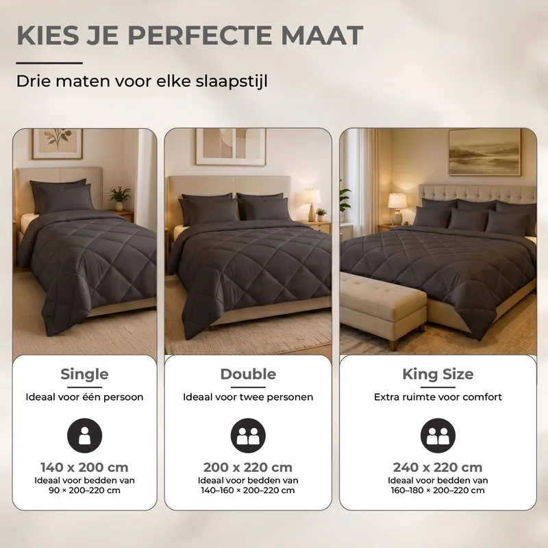 Deluxe Zomer Dekbed | Black Bean