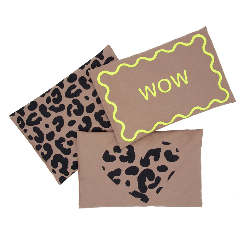 Kirschkernkissen 30x20cm, "WOW", Taupe