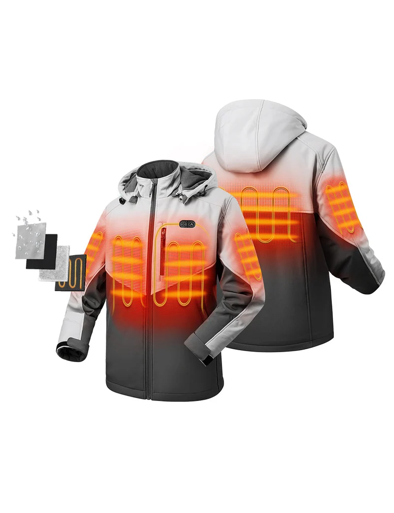(Open-box) Men's Heated Dual Control Jacket with 5 Heating Zones (Chest Heating)