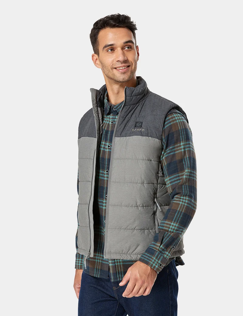 (Open-box) Men's Classic Heated Vest - Flecking Gray