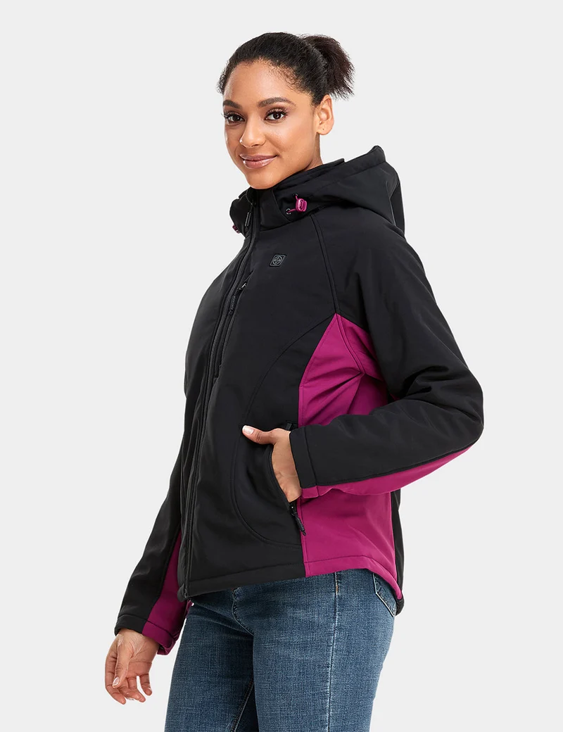 (Open-box) Women's Classic Heated Jacket - Purple & Black