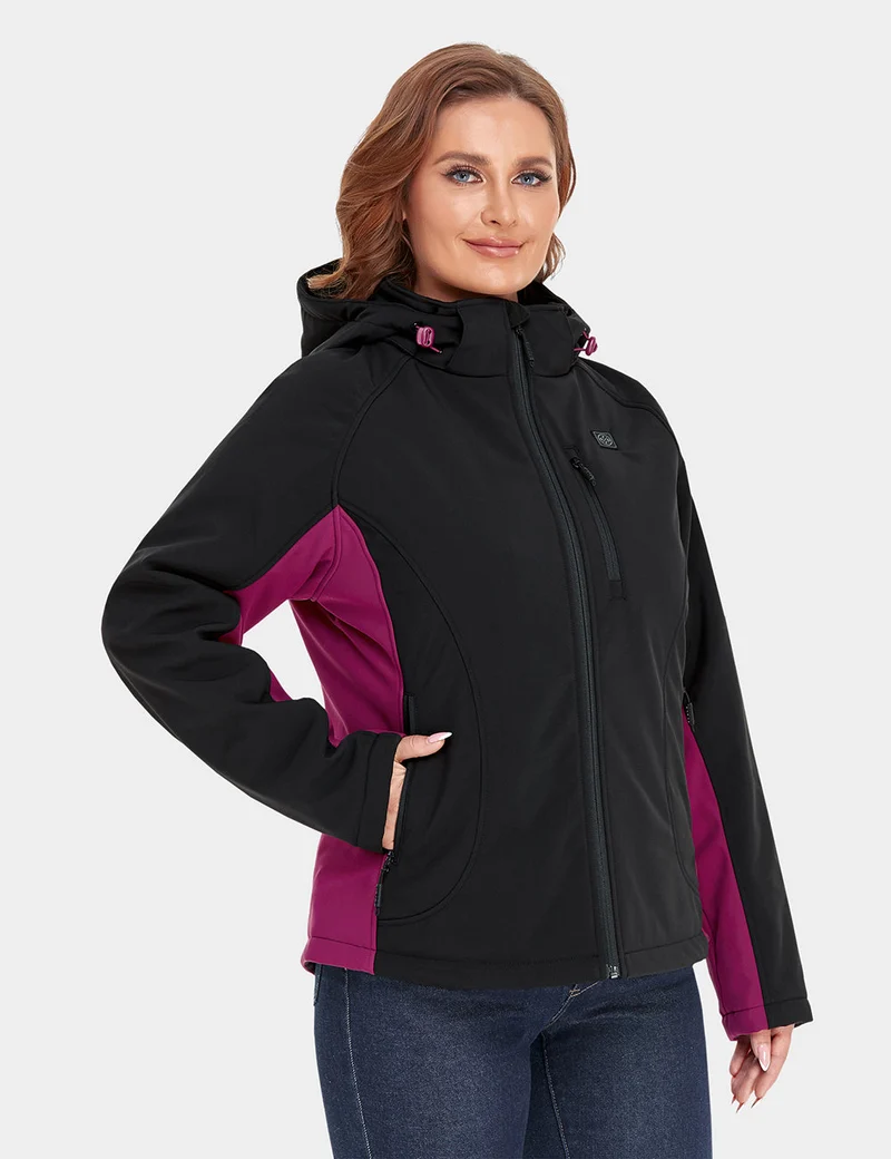(Open-box) Women's Classic Heated Jacket - Purple & Black