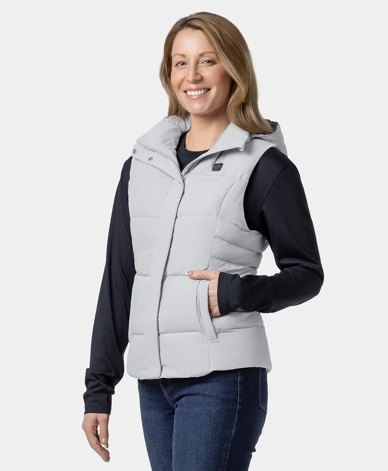 (Open-box) Women's Heated Down Vest - Slim Fit
