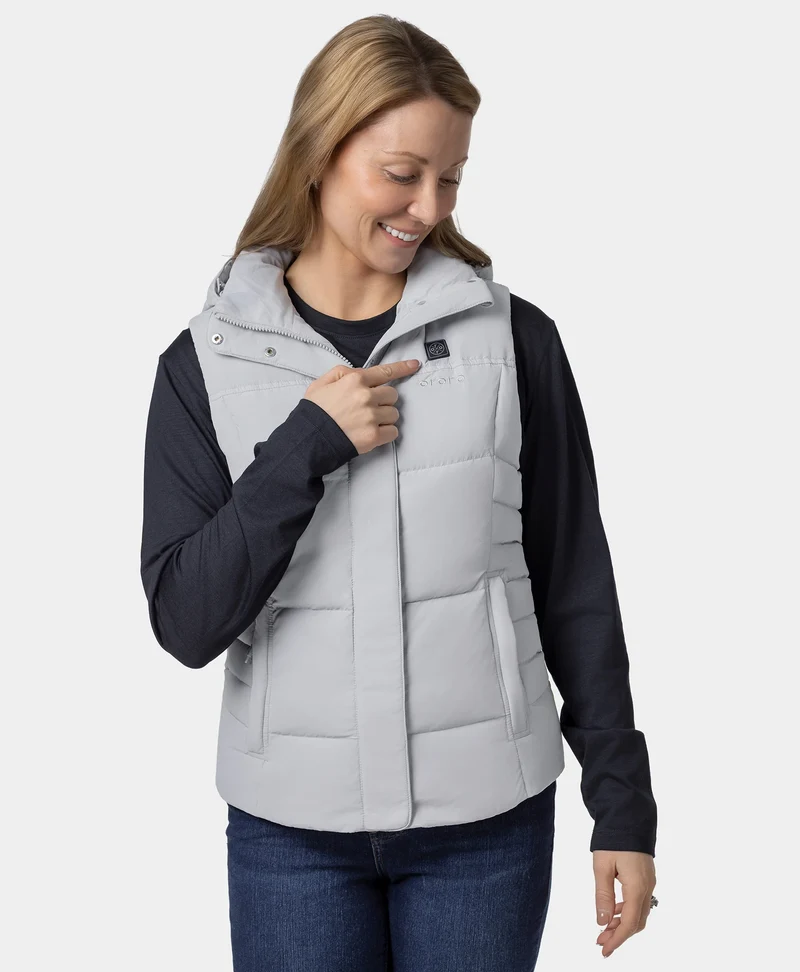 (Open-box) Women's Heated Down Vest - Slim Fit