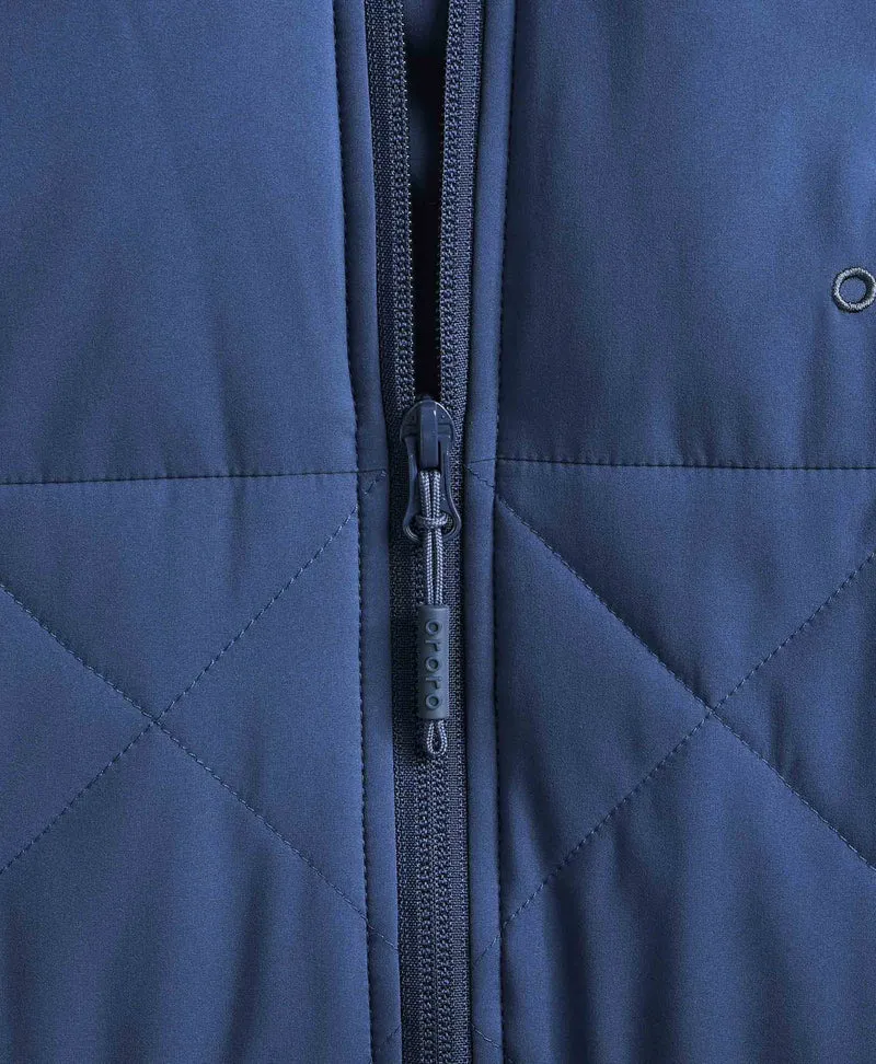 (Open-box) Men's Heated Quilted Vest - Blue/Black/Green