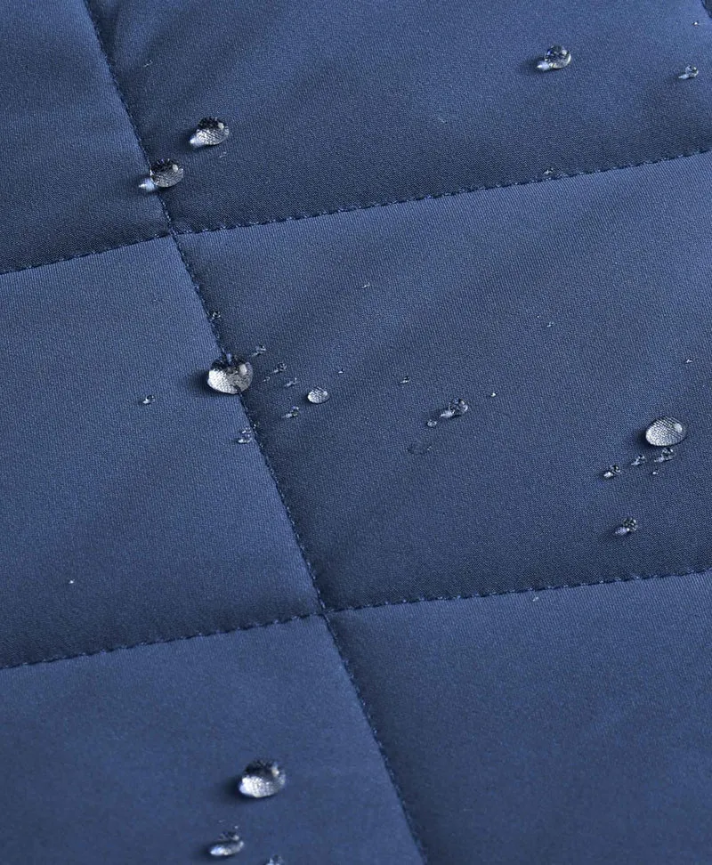 (Open-box) Men's Heated Quilted Vest - Blue/Black/Green