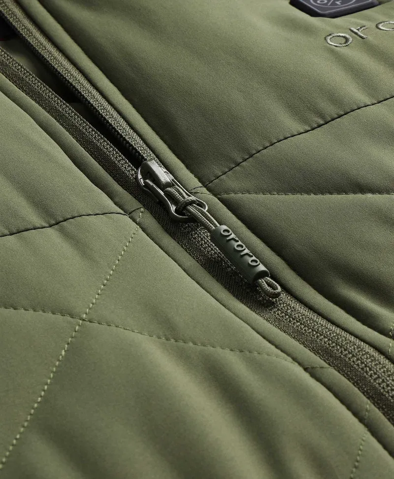(Open-box) Men's Heated Quilted Vest - Blue/Black/Green