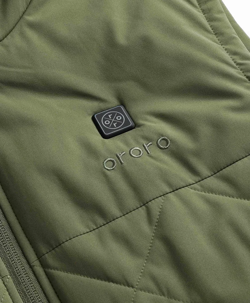 (Open-box) Men's Heated Quilted Vest - Blue/Black/Green