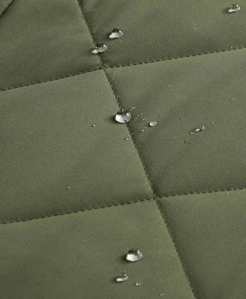 (Open-box) Men's Heated Quilted Vest - Blue/Black/Green