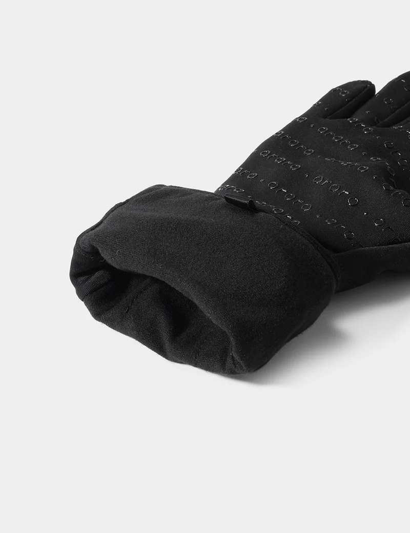 (Offene Box) „Glasgow“ beheizbare Innenhandschuhe – Schwarz