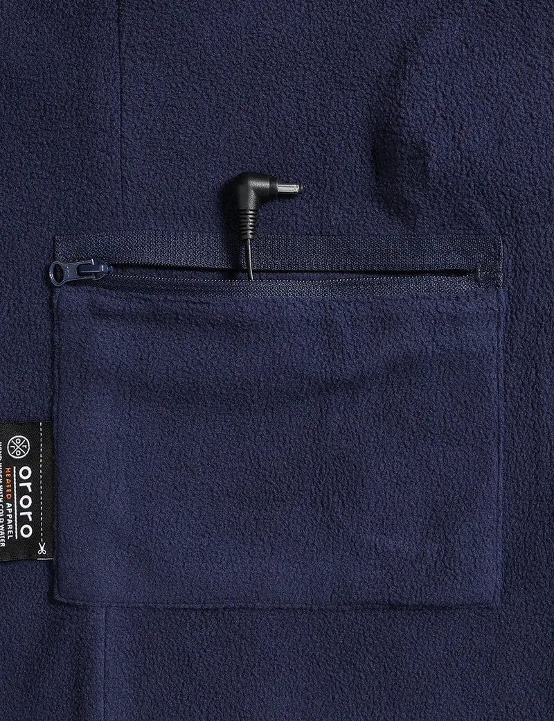 (Open-box) Women's Heated Fleece Vest - Grey/Red/Blue