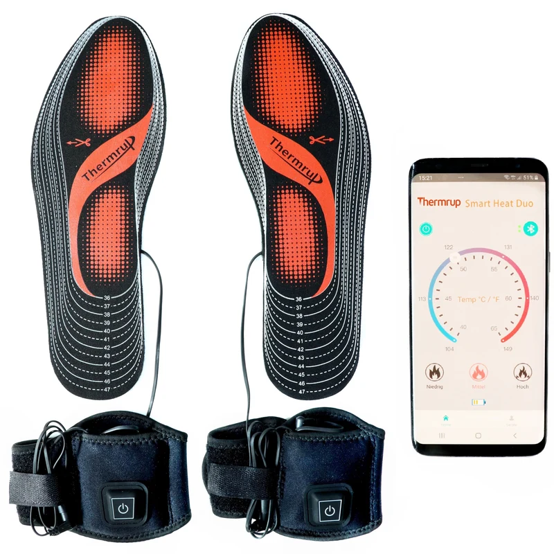 Smart Heat beheizbare Einlegesohlen App