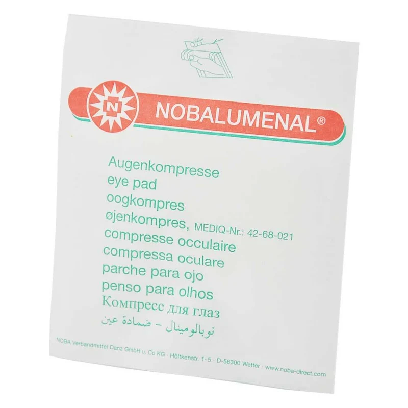 NOBALUMENAL® steril, Augenkompresse, Vliesstoff, 2 Größen, 25St