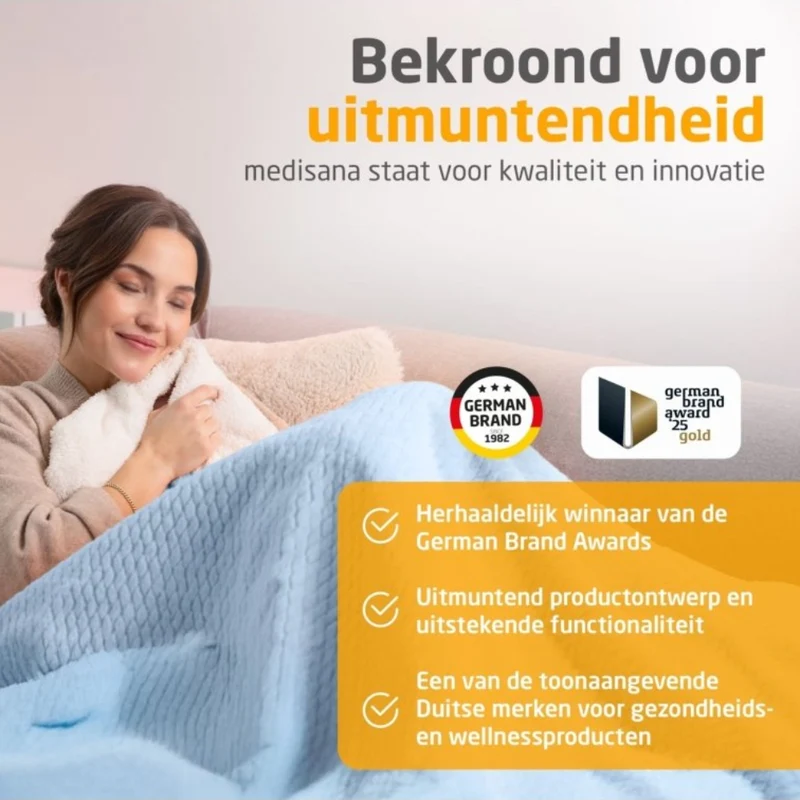 Medisana HB Warmtedeken in 4 kleuren (180 x 130 cm)