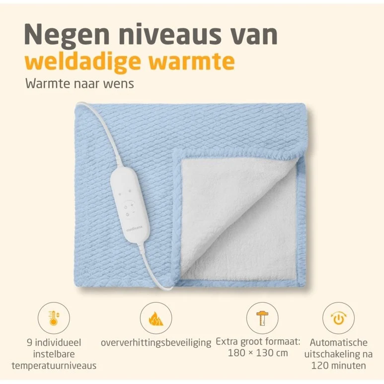 Medisana HB Warmtedeken in 4 kleuren (180 x 130 cm)