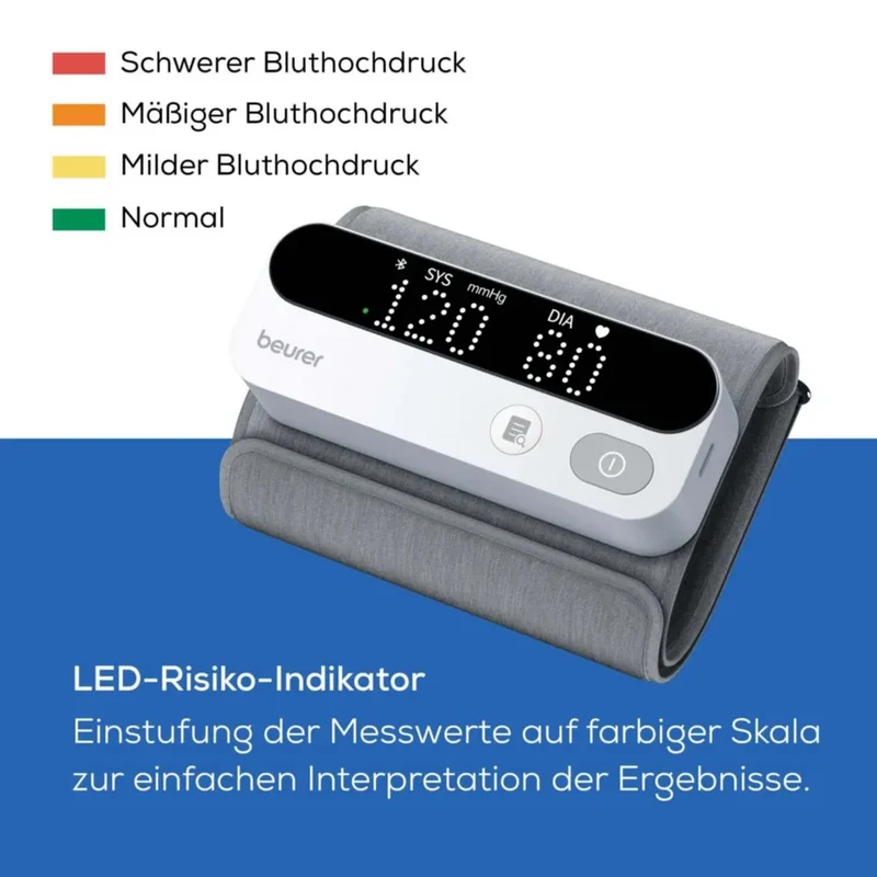 Beurer BM 59. Bluetooth-Oberarm-Blutdruckmessgerät