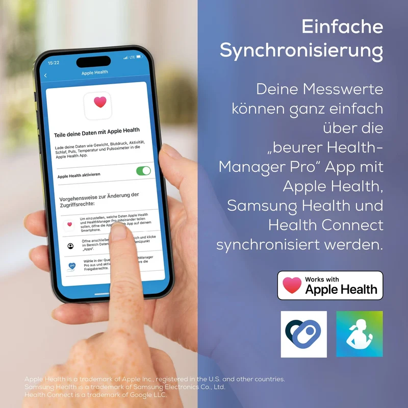 Beurer BM 59. Bluetooth-Oberarm-Blutdruckmessgerät
